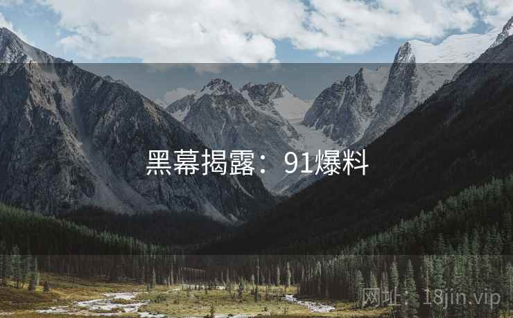 黑幕揭露：91爆料