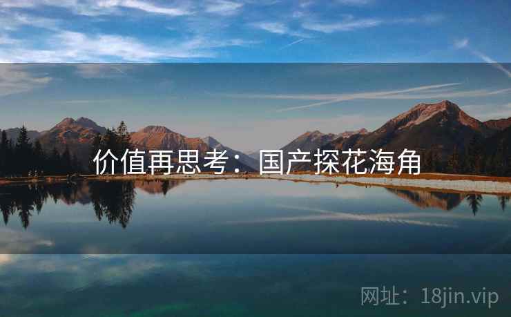 价值再思考：国产探花海角