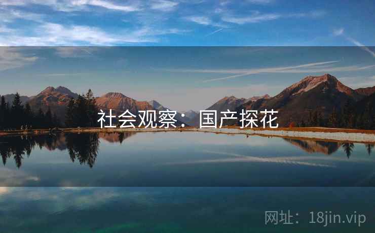 社会观察：国产探花
