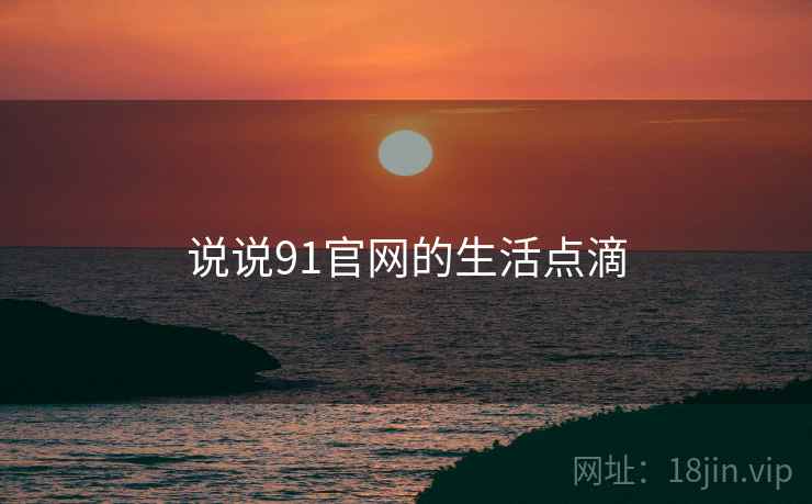 说说91官网的生活点滴